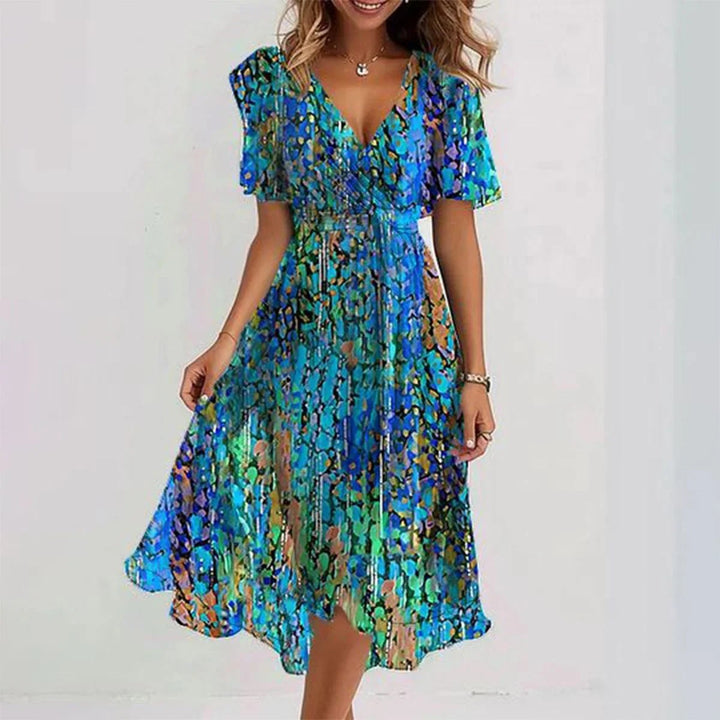 Women’s floral midi dress – Balanced and refined
