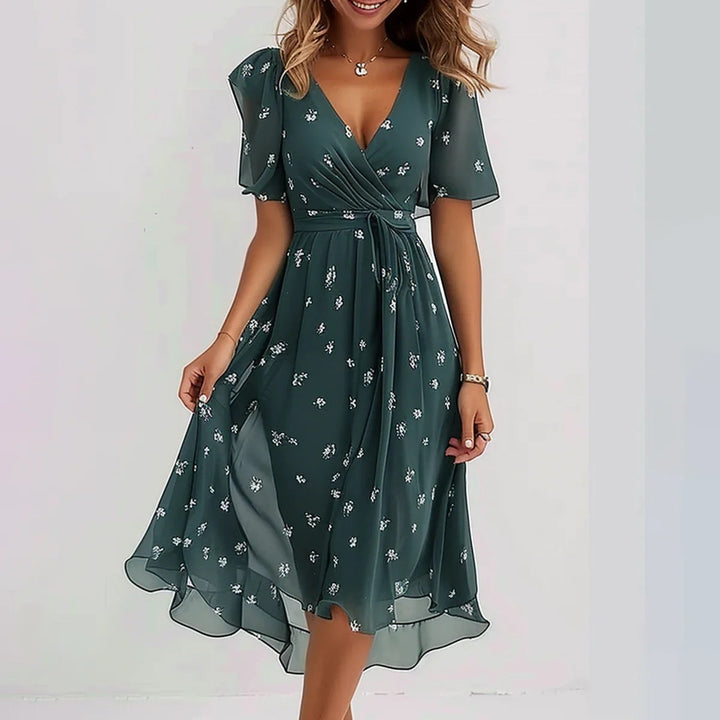 Women’s floral midi dress – Balanced and refined