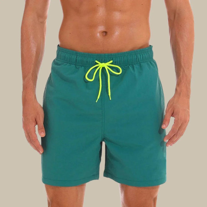 Men’s drawstring swim shorts with side pockets – Clean and functional