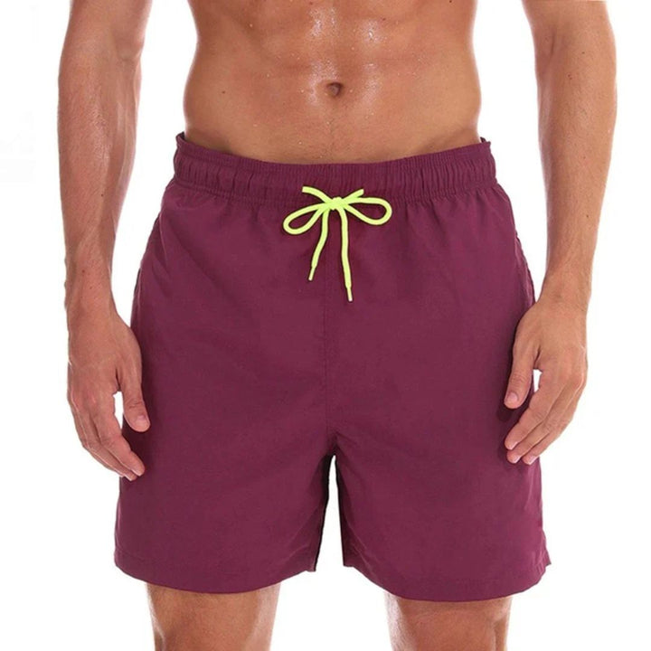 Men’s drawstring swim shorts with side pockets – Clean and functional