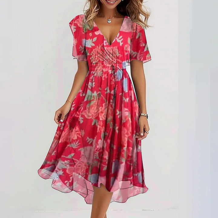 Women’s floral midi dress – Balanced and refined
