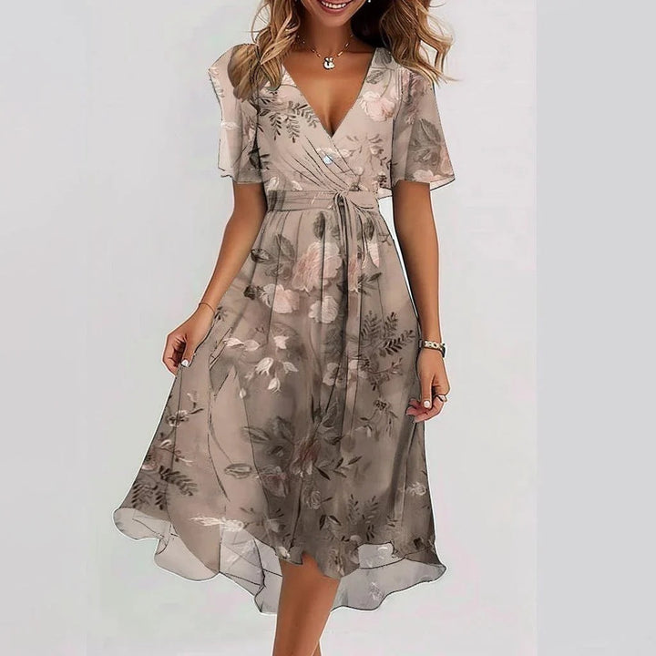 Women’s floral midi dress – Balanced and refined