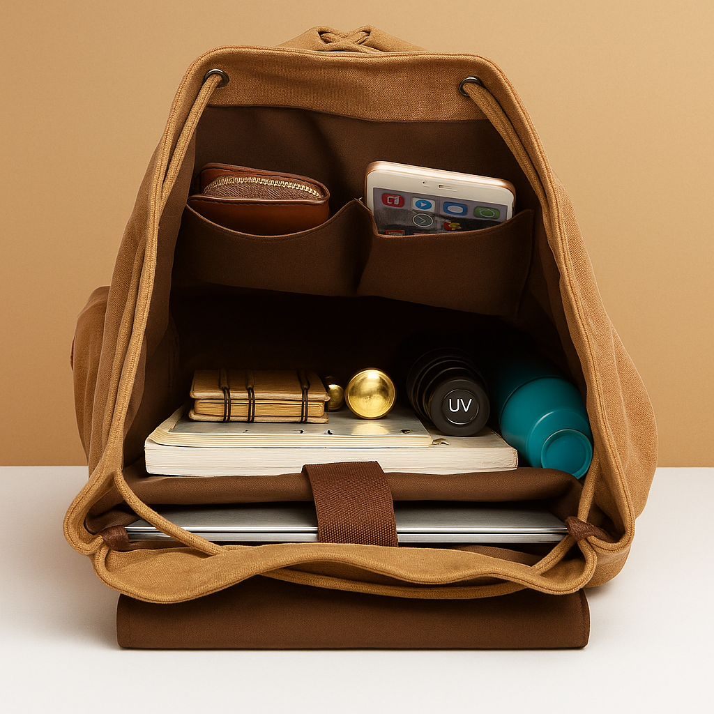 Travel backpack with laptop sleeve for men – Practical and organised