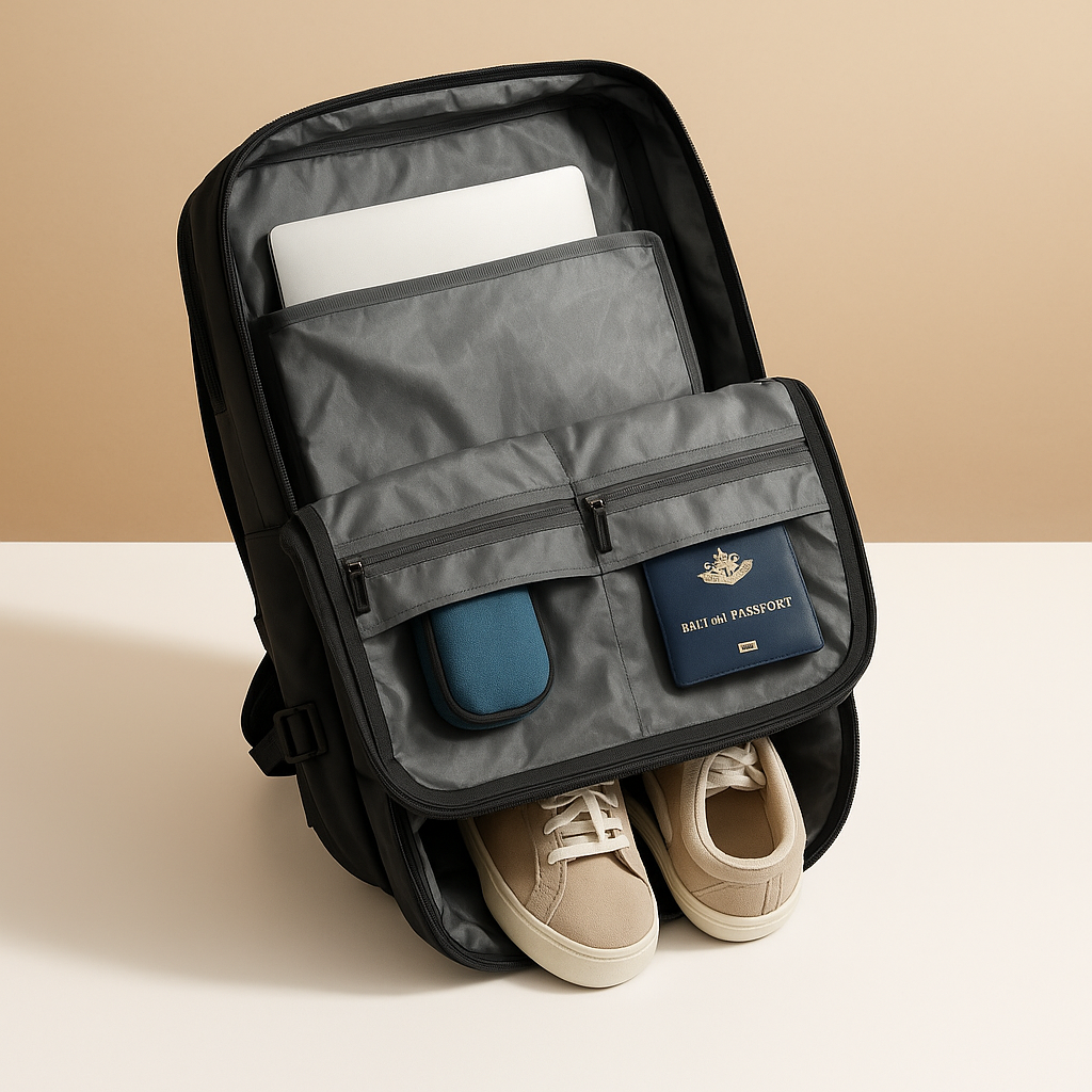 Expandable travel backpack for women – Flexible and organised