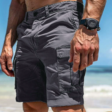 Men’s classic cargo shorts with side pockets – Practical and relaxed