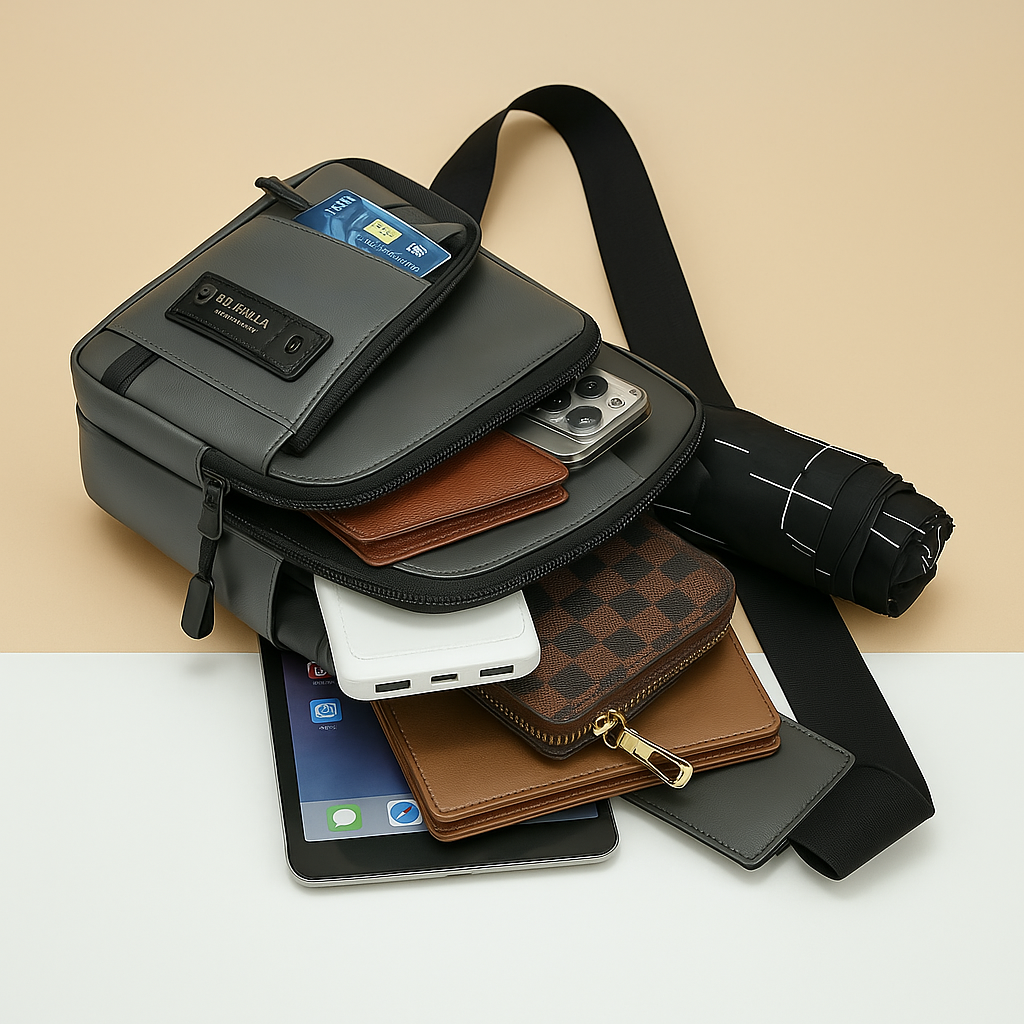 Men’s large messenger bag – Organised and practical