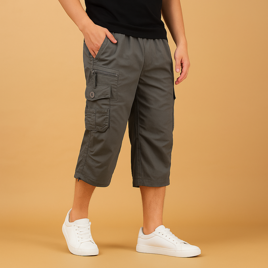 Men’s Long Cargo Shorts – Relaxed and Practical