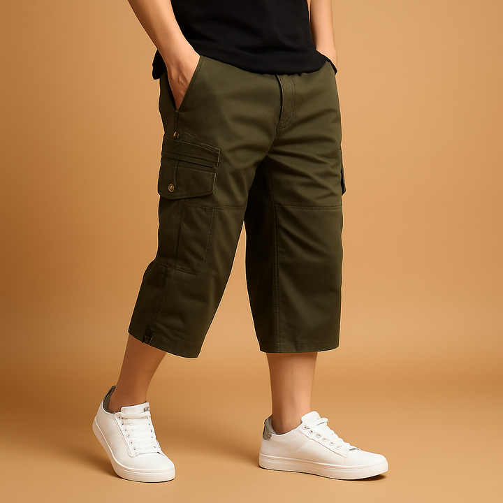 Men’s Long Cargo Shorts – Relaxed and Practical